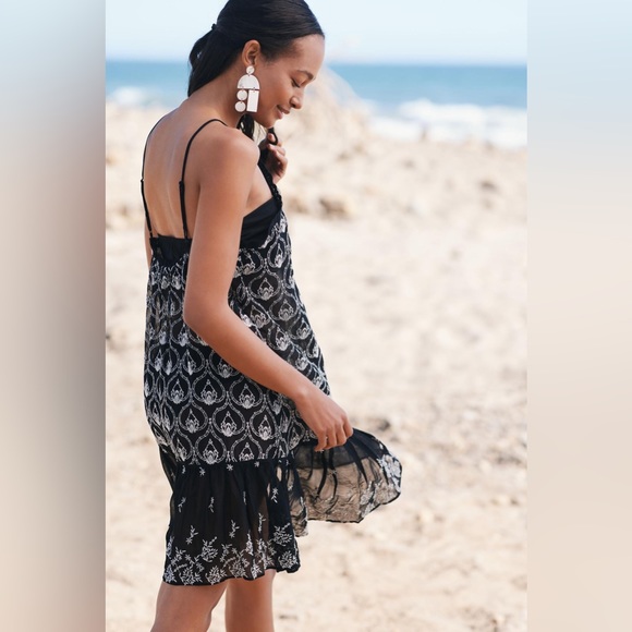 Anthropologie Sheer Mini Dress - Picture 4 of 13